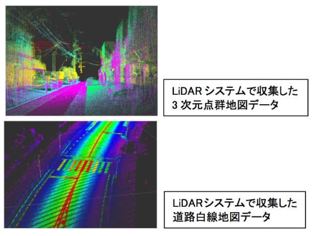 Map data collected by Pioneer's 3D-LiDAR driving space sensor