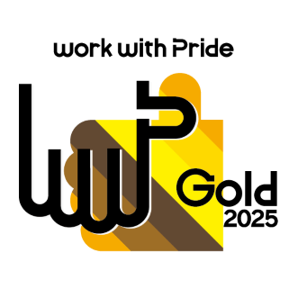 A logo of the Gold Rating in the Pride Index 2024