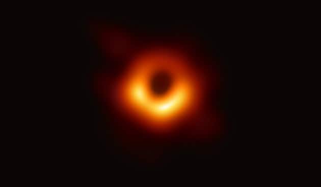Shadow of a supermassive black hole at the center of the M87 elliptical galaxy captured by the Event Horizon Telescope