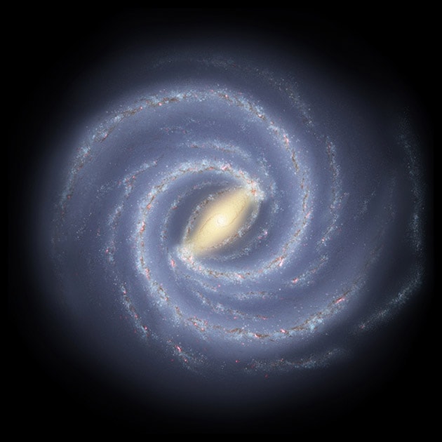 Artist’s impression of the Milky Way galaxy in which we live