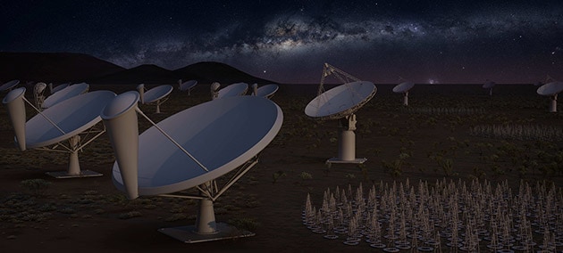 Artist’s impression of the Square Kilometer Array (SKA)