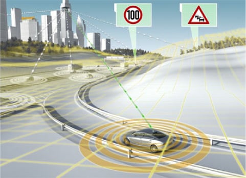 Wireless data communications system for connecting vehicles in Japan